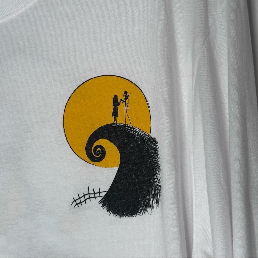 Disney Parks Long Sleeve Jack & Sally Tee Shirt M - Picture 5 of 6